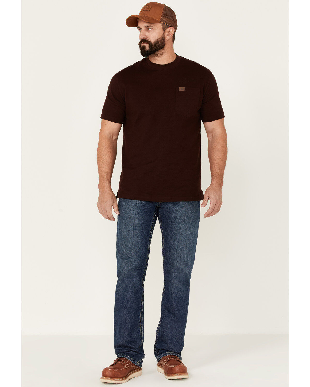 Image #1 - Ariat Men's FR M4 Low Rise Bootcut Work Jeans, Denim, hi-res