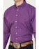 Image #3 - Resistol Men's Kendall Solid Long Sleeve Button Down Western Shirt, Purple, hi-res