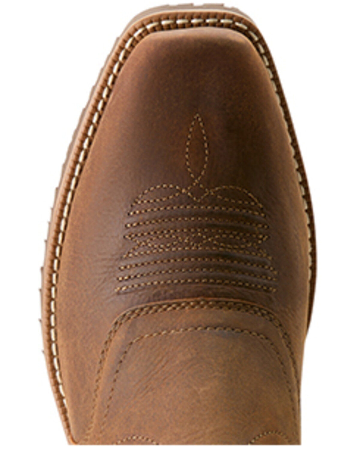 Image #4 - Ariat Men's Hybrid Roughstock Waterproof Performance Western Boots - Square Toe, Brown, hi-res