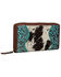 Image #2 - Myra Bag Women's Ridge Morning Glory Duo Tone Wallet , Turquoise, hi-res