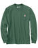 Image #3 - Carhartt Men's Deer Loose Fit Heavyweight Long Sleeve Graphic T-Shirt, Heather Green, hi-res