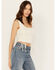 Image #2 - Shyanne Women&rsquo;s Pointelle Cinch Front Tank, White, hi-res