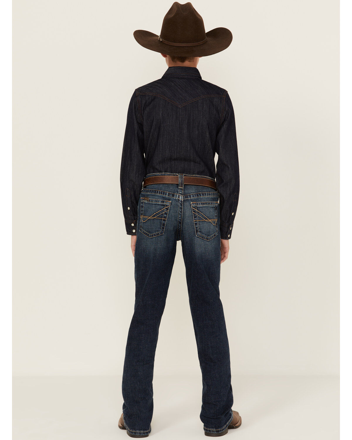 Image #3 - Ariat Boys' Relaxed Bootcut Denim Jeans, , hi-res