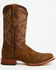Image #2 - Tanner Mark Men's Ruff Out Suede Western Boots - Broad Square Toe, Brown, hi-res