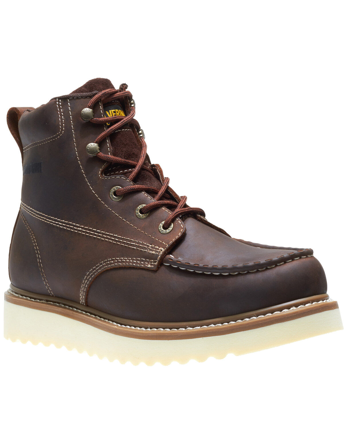 Wolverine Men's Loader Work Boots - Soft Toe, Brown, hi-res