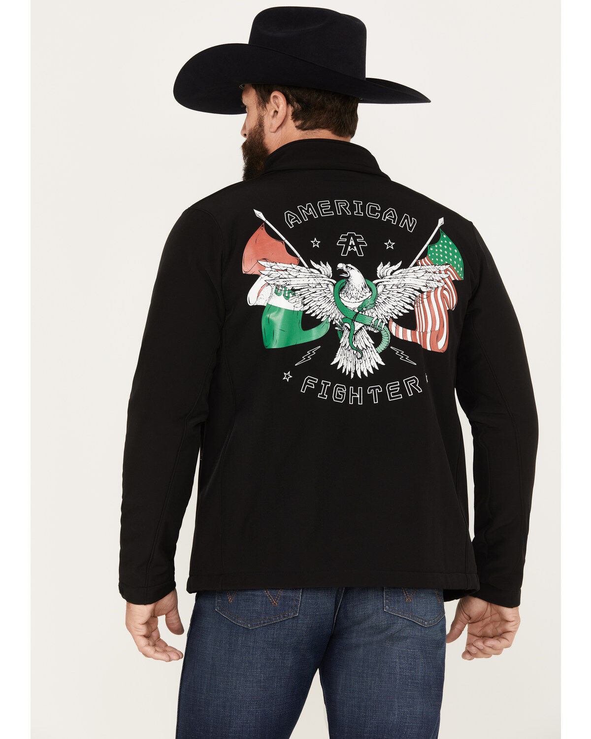 Image #4 - American Fighter Men's Plateau Softshell Jacket, Black, hi-res