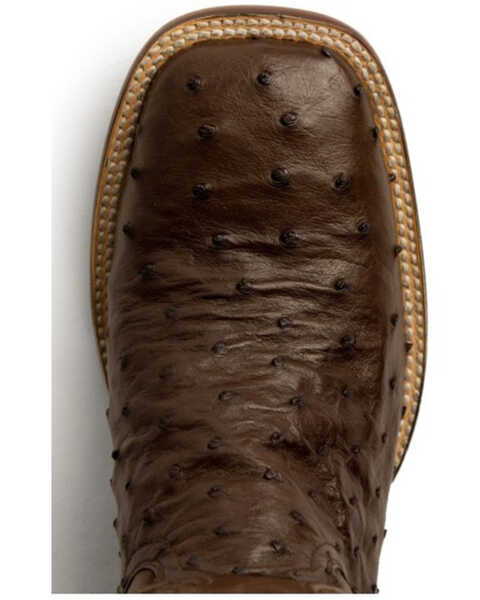 Image #12 - Ferrini Men's Full Quill Ostrich Exotic Western Boots, Chocolate, hi-res