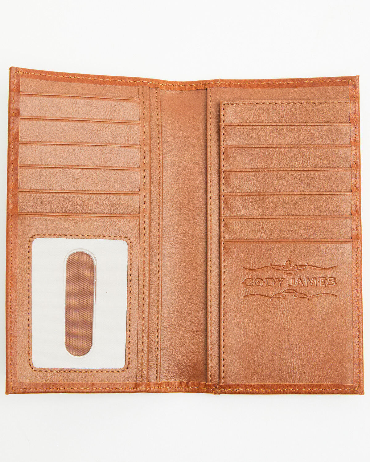 Image #2 - Cody James Men's Conway American Flag Rodeo Wallet, Brown, hi-res