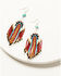 Image #1 - Idyllwind Women's Alterra Beaded Fringe Earrings, Red, hi-res