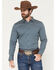 Image #1 - Cody James Men's Bourbon Geo Print Long Sleeve Button-Down Stretch Western Shirt, Navy, hi-res