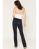 Image #3 - Haala Women's Deep Ocean Dark Wash Venice Bootcut Stretch Denim Jeans, Dark Wash, hi-res