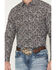 Image #3 - Cody James Men's Mountain Ranger Paisley Print Long Sleeve Snap Western Shirt, Burgundy, hi-res