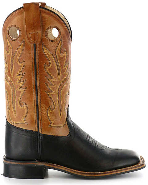 Image #2 - Cody James® Children's Square Toe Western Boots, Black, hi-res