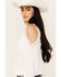 Image #2 - Wild Moss Women's Cold Shoulder Long Sleeve Shirt , White, hi-res