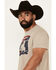 Image #2 - Cody James Men's Flag Cowboy Short Sleeve Graphic T-Shirt , Tan, hi-res