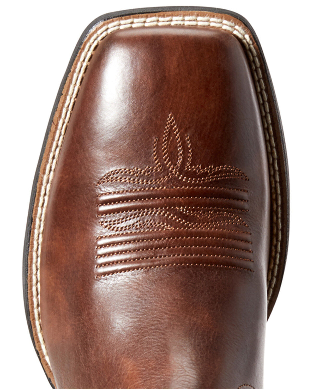 Image #4 - Ariat Men's Amos Hand Stained Performance Western Boots - Square Toe, Brown, hi-res