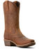 Image #1 - Ariat Men's Hybrid Roughstock Waterproof Western Boots - Square Toe, Brown, hi-res