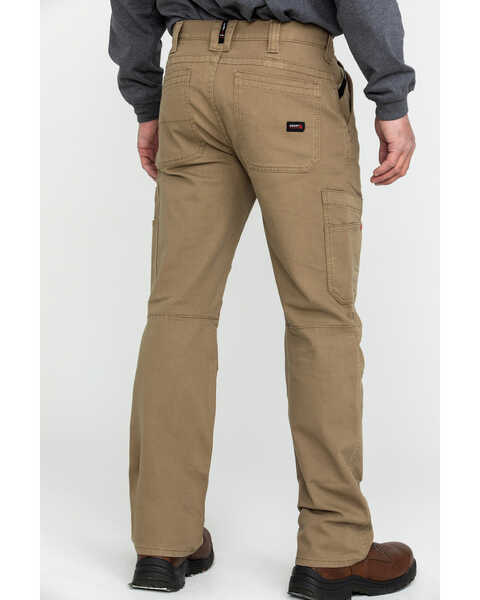 Image #1 - Ariat Men's FR M5 Duralight Stretch Canvas Straight Work Pants , Beige/khaki, hi-res