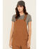 Image #2 - Lucky Brand Workwear Women's Broken Canvas Work Overalls, Camel, hi-res