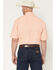 Image #4 - George Strait by Wrangler Men's Geo Print Short Sleeve Button-Down Stretch Western Shirt, Orange, hi-res