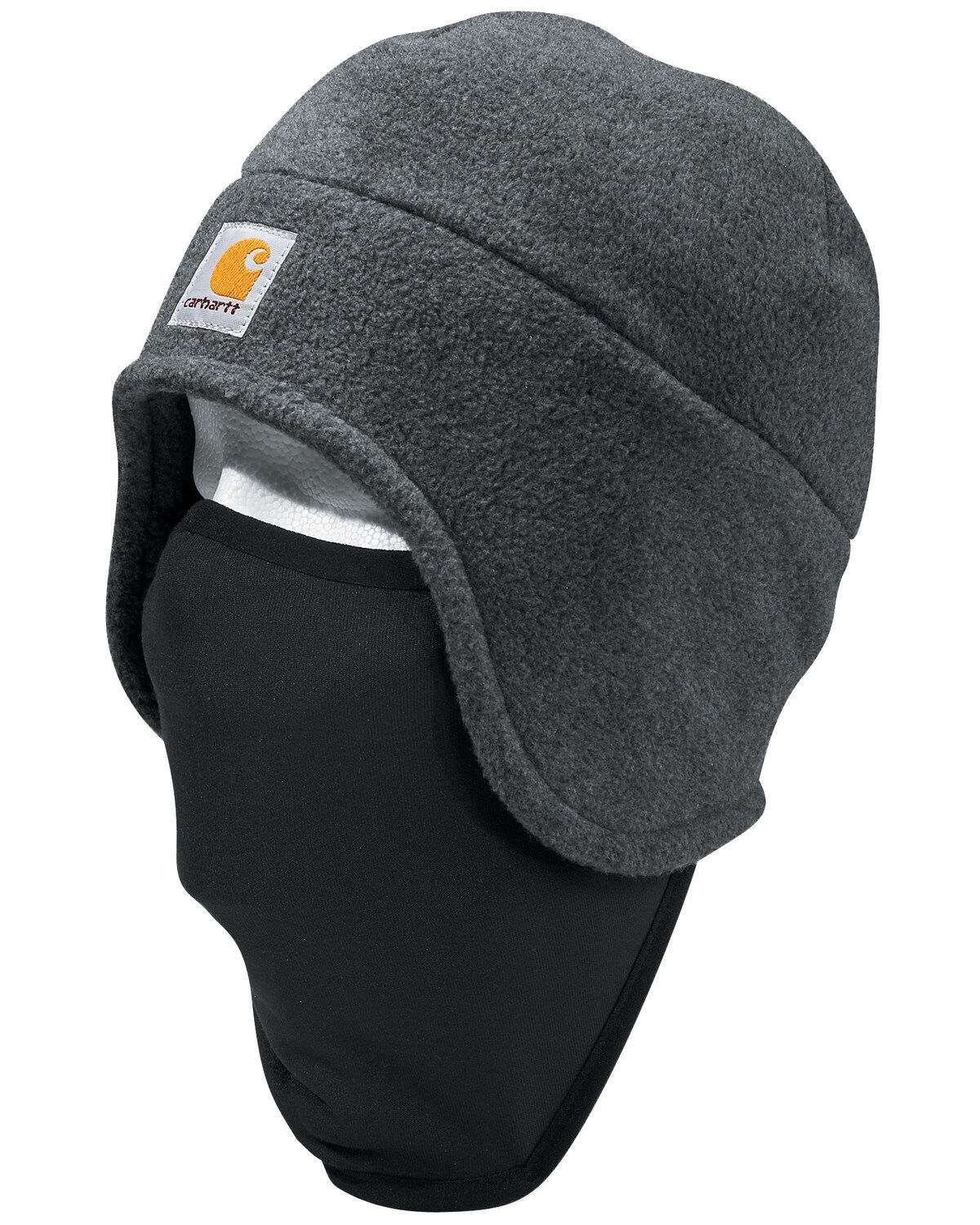Image #1 - Carhartt 2-in-1 Fleece Headwear, Charcoal Grey, hi-res