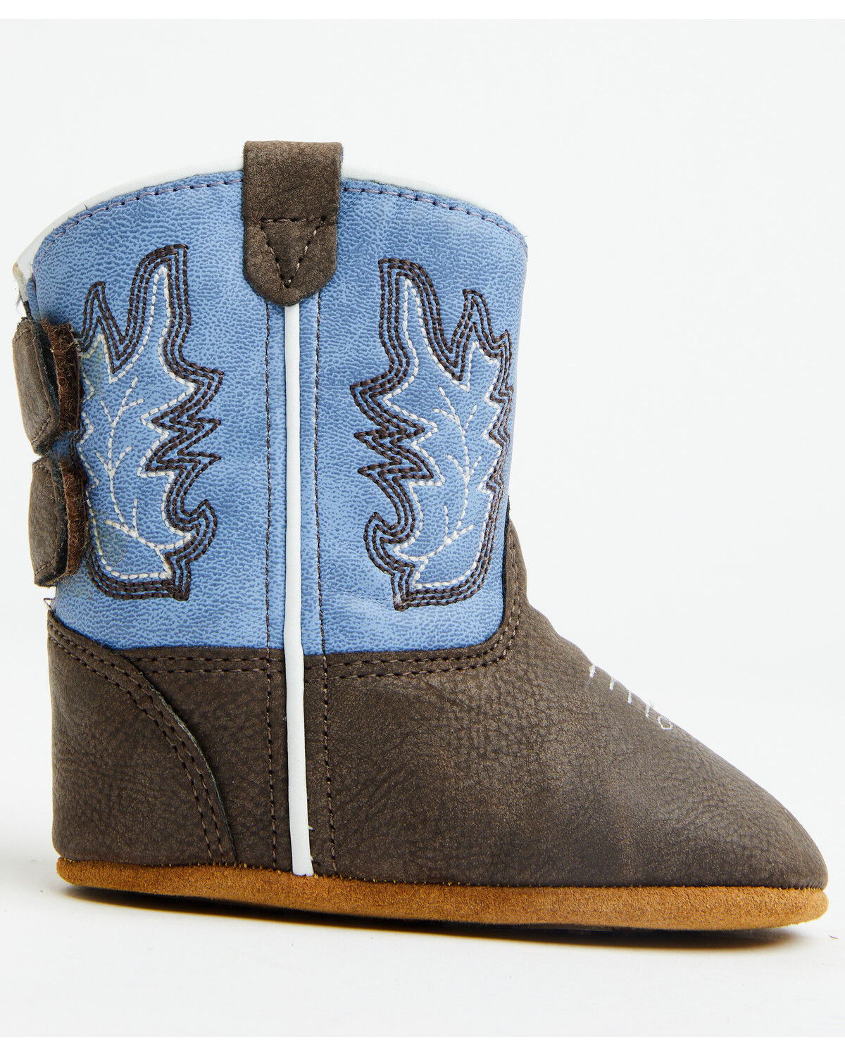 Image #2 - Boot Barn Infant Kid's Carter Poppets - Round Toe, Blue, hi-res