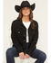 Image #1 - Daniel Diamond Women's Cash Embellished Denim Jacket, Black, hi-res