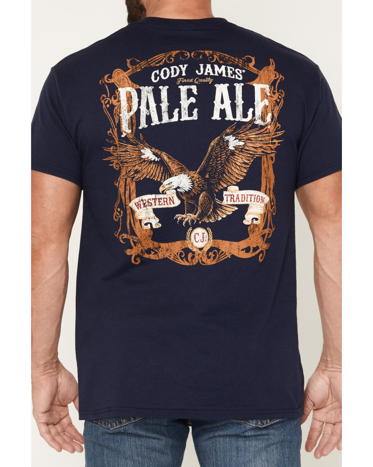 Image #4 - Cody James Men's Texas Born Short Sleeve Graphic T-Shirt, Navy, hi-res