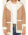 Image #3 - Shyanne Girls' Wynona Faux Suede Shearling Coat, Coffee, hi-res