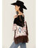 Image #4 - Rock & Roll Denim Geo Print Fringe Bag , Multi, hi-res