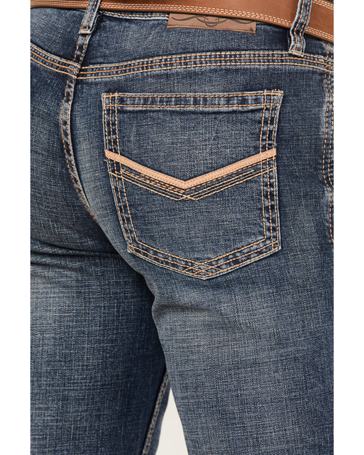 Image #2 - Cody James Men's Stonewall Wash Wyatt Slim Bootcut Stretch Denim Jeans, Dark Medium Wash, hi-res