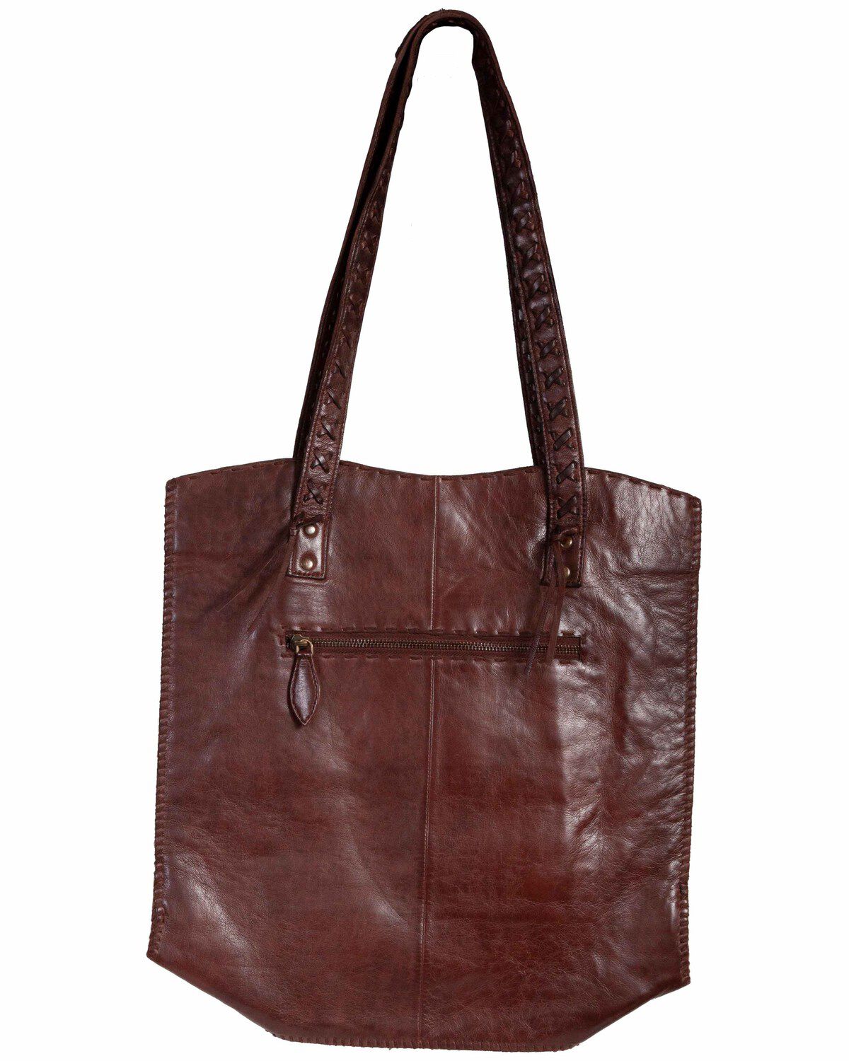 Image #1 - Scully Women's Leather Handbag, Chocolate, hi-res