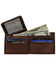 Image #2 - American West Men's Bi-Fold Tooled Wallet, Chocolate, hi-res