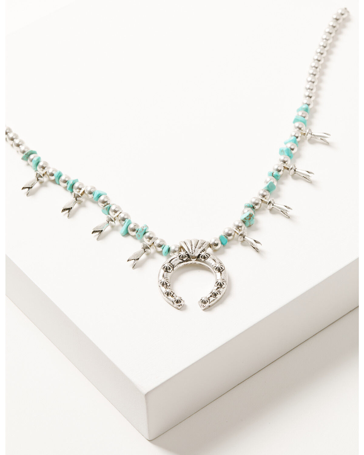 Image #1 - Idyllwind Women's Saunders Squash Blossom Necklace, Silver, hi-res