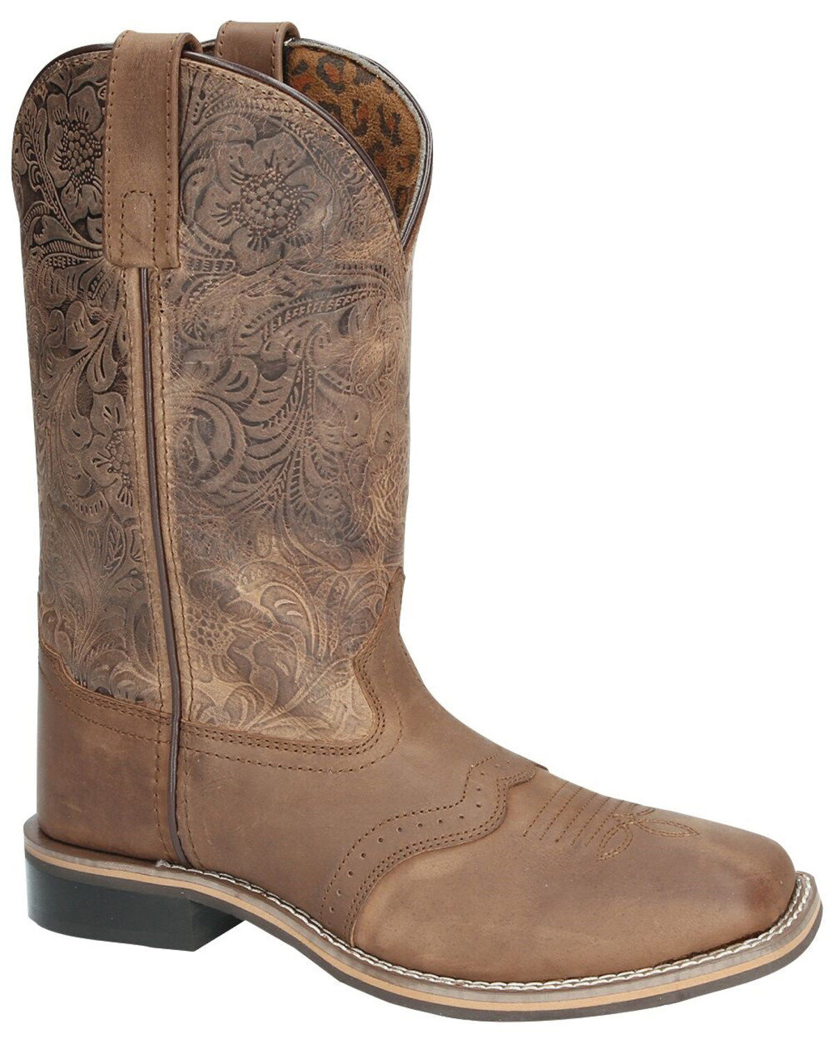 Image #1 - Smoky Mountain Women's Brandy Performance Western Boots - Square Toe, Brown, hi-res