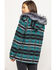 Image #2 - Outback Trading Co. Women's Turquoise Aztec Myra Jacket, Turquoise, hi-res