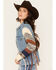 Image #2 - Cleo + Wolf Women's Christine Long Sweater Sleeve Button-Down Denim Jacket , Blue, hi-res