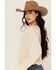 Image #2 - Cleo + Wolf Women's Christopher Solid Peasant Top, Oatmeal, hi-res