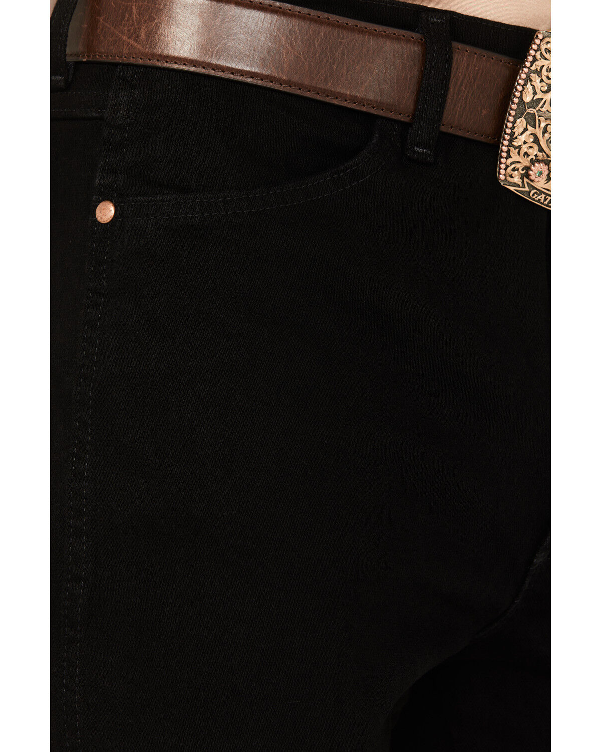 Image #2 - Wrangler Men's Active Flex Cowboy Cut Slim Stretch Jeans - Tall, Black, hi-res