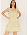 Image #1 - Heartloom Women's Rianne Ruffle Tiered Mini Dress, Green, hi-res