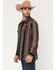 Image #2 - Moonshine Spirit&reg; Men's Reverend Striped Print Long Sleeve Snap Flannel Shirt, Multi, hi-res