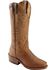 Image #1 - Boulet Women's Rancher Western Boots - Narrow Square Toe, Rustic Brn, hi-res