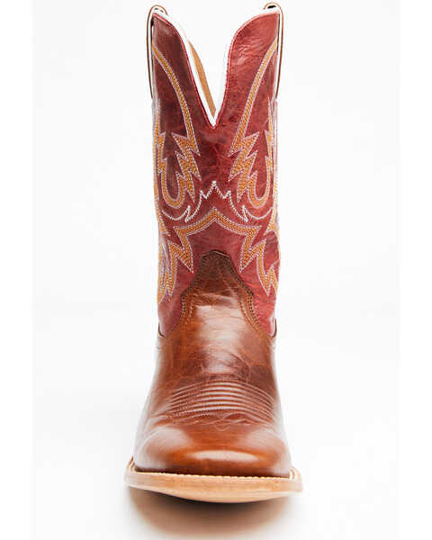 Image #4 - Cody James Men's Camden Western Boots - Broad Square Toe, Red, hi-res
