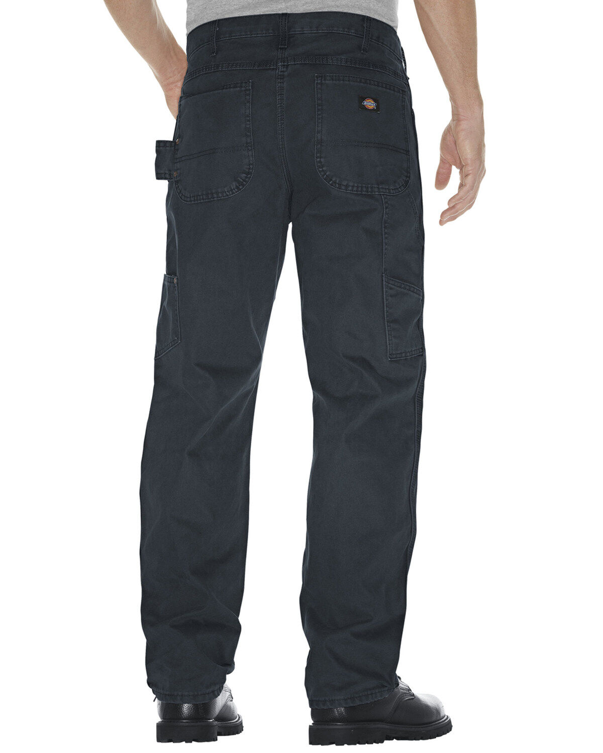 Image #2 - Dickies Men's Relaxed Fit Sanded Duck Carpenter Jeans, Slate, hi-res