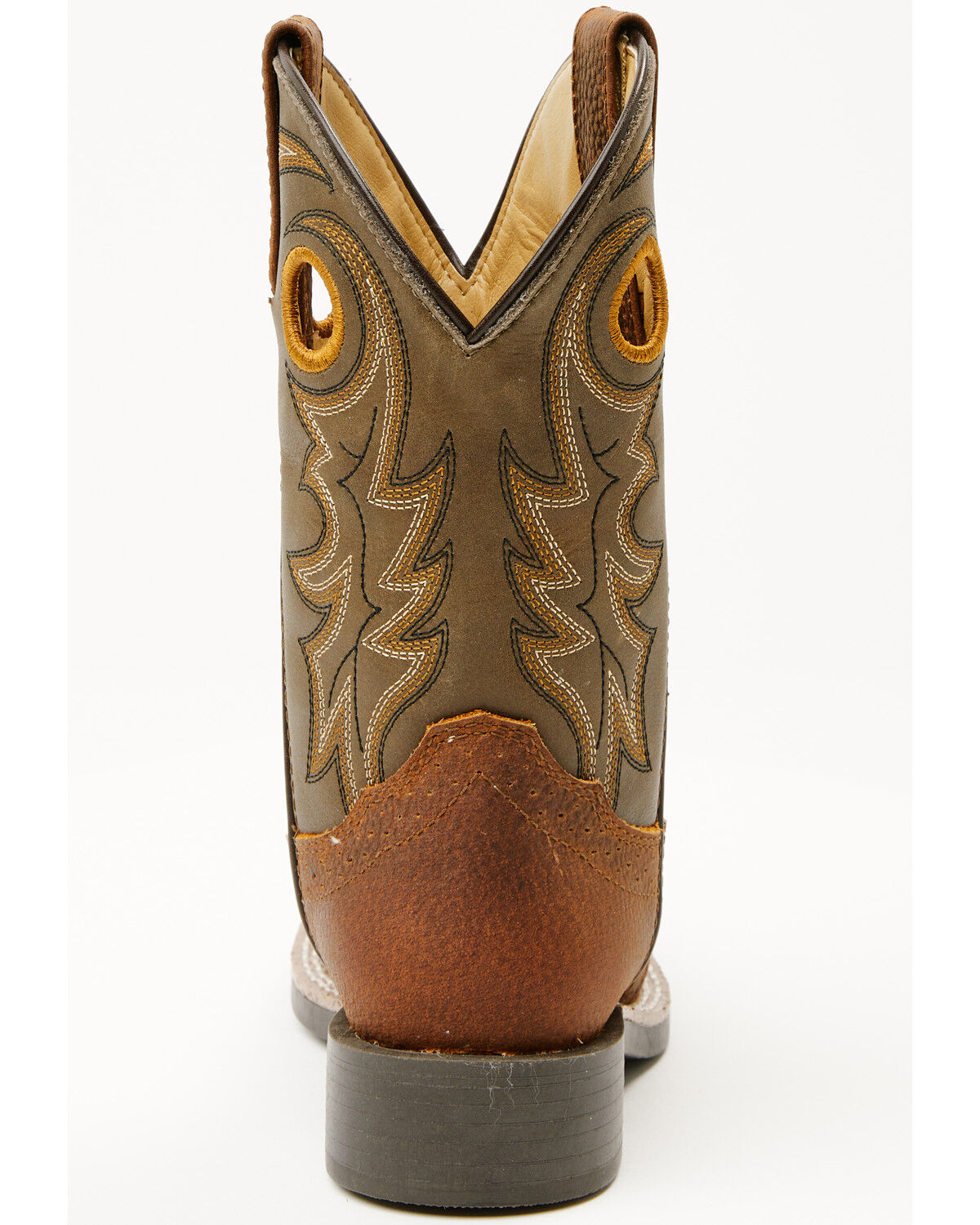 Image #5 - Cody James Boys' Buck Western Boots - Broad Square Toe, Olive, hi-res