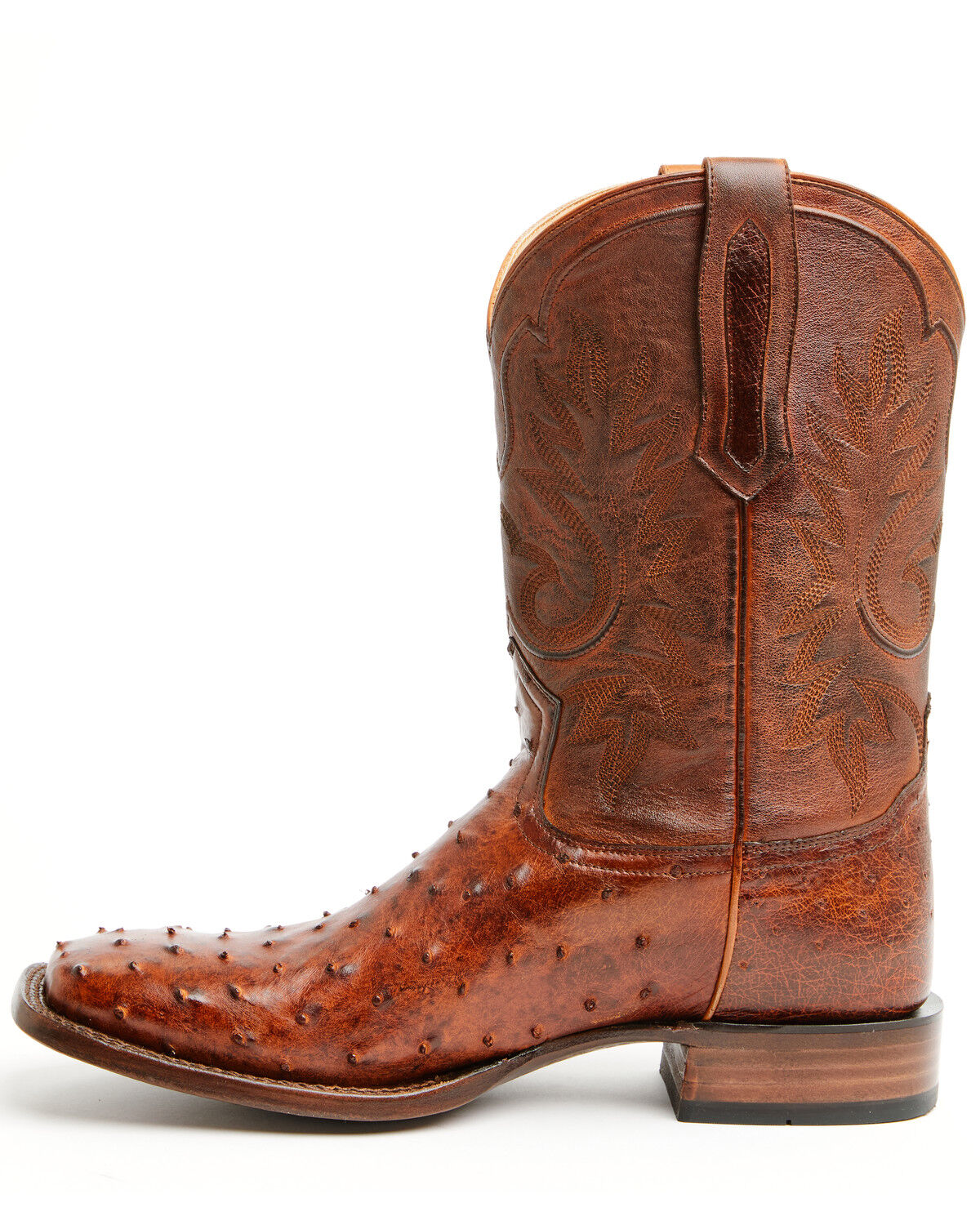Image #3 - Cody James Black 1978&reg; Men's The Hayward Exotic Ostrich Western Boots - Broad Square Toe, Cognac, hi-res