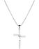 Image #2 - Montana Silversmiths Women's Bend Don't Break Cross Necklace, Silver, hi-res