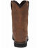 Image #4 - Justin Men's Wyoming Waterproof Western Work Boots - Steel Toe, Brown, hi-res