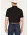Image #4 - RANK 45&reg; Men's Ridge Solid Rodeo Tech 2.0 Short Sleeve Snap Western Shirt, Black, hi-res