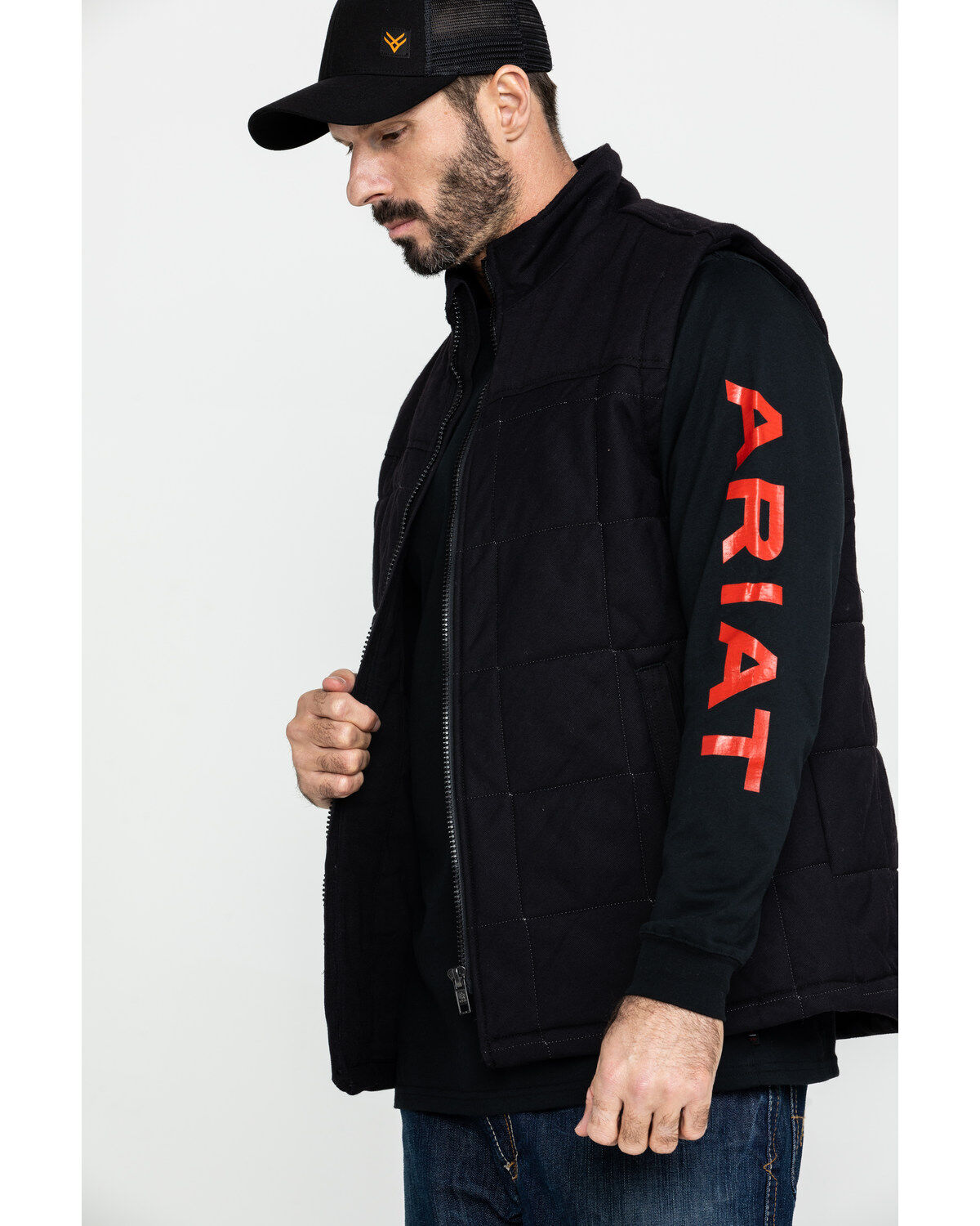 Image #3 - Ariat Men's FR Crius Insulated Work Vest - Big, Black, hi-res